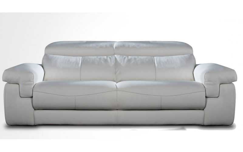 SOFA SUAVE EN PIEL ASIENTOS DESLIZANTES MODELO ACHE