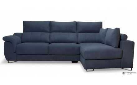 Sofá Moderno Chaise Longue Deslizantes Piel Natural Modelo MAYTE