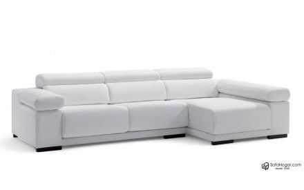 ChaiseLongue Moderna Piel Natural Asientos Deslizantes Modelo ALMU